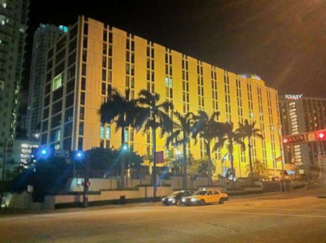 Ambiance de nuit dans Miami