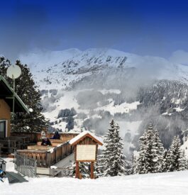 Stations village de ski en vue