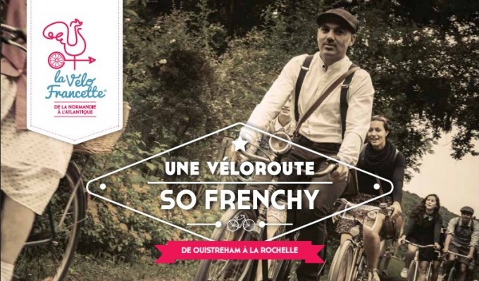 Vacances à vélo sur la Vélo Francette, itinéraire balisé de Ouistreham à La Rochelle