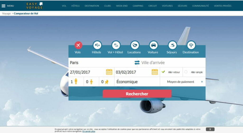 comparateur de vol pas cher sur Google Flights
