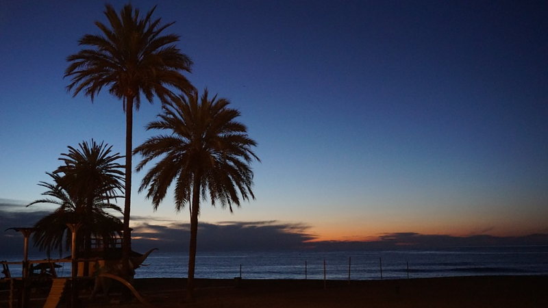 Un coucher de soleil à Marbella