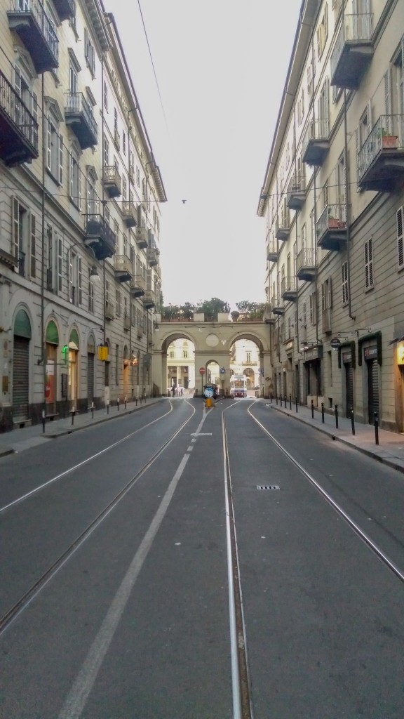 Dans les grandes avenues de Turin 