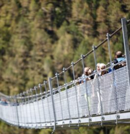 Voir le plus long pont suspendu au monde en Suisse