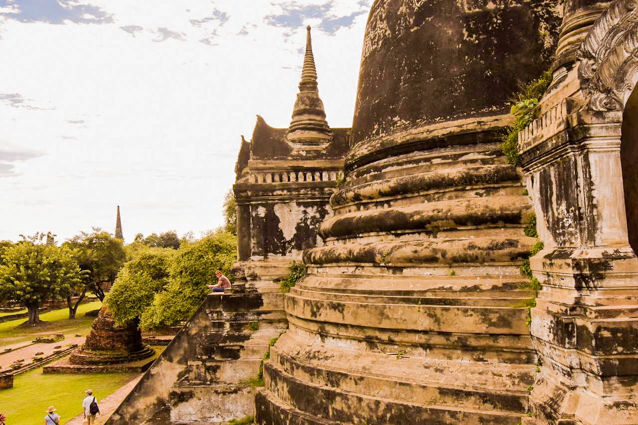 Dans les ruines d'un monastère khmer