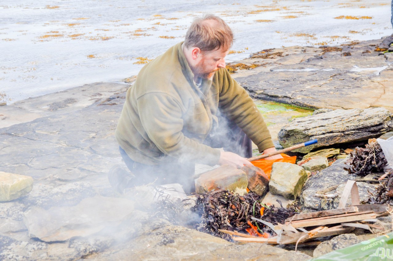 Malcolm Handoll, guide sensoriel sur l'île de Papa Westray dans les Orcades en Écosse