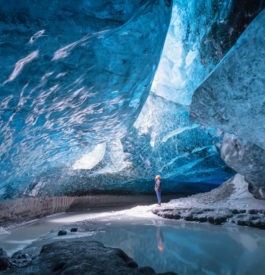 Paysage grandiose au glacier Vatnajökull en Islande