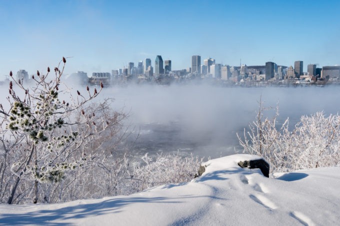 vue panoramique de Montréal au départ d'un road trip Québec Ontario