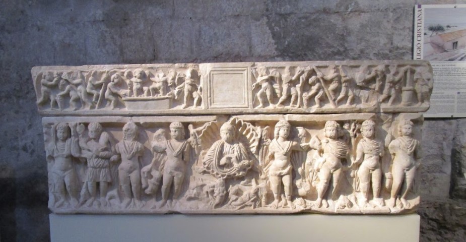 Fresque archéologique à Girona