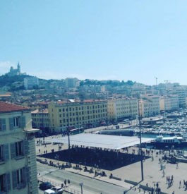 La vue depuis notre chambre à l'hôtel Oceania à Marseille