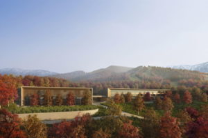 hôtels Aman dans le monde — Aman Niseko Retreat architecture extérieure en montagne
