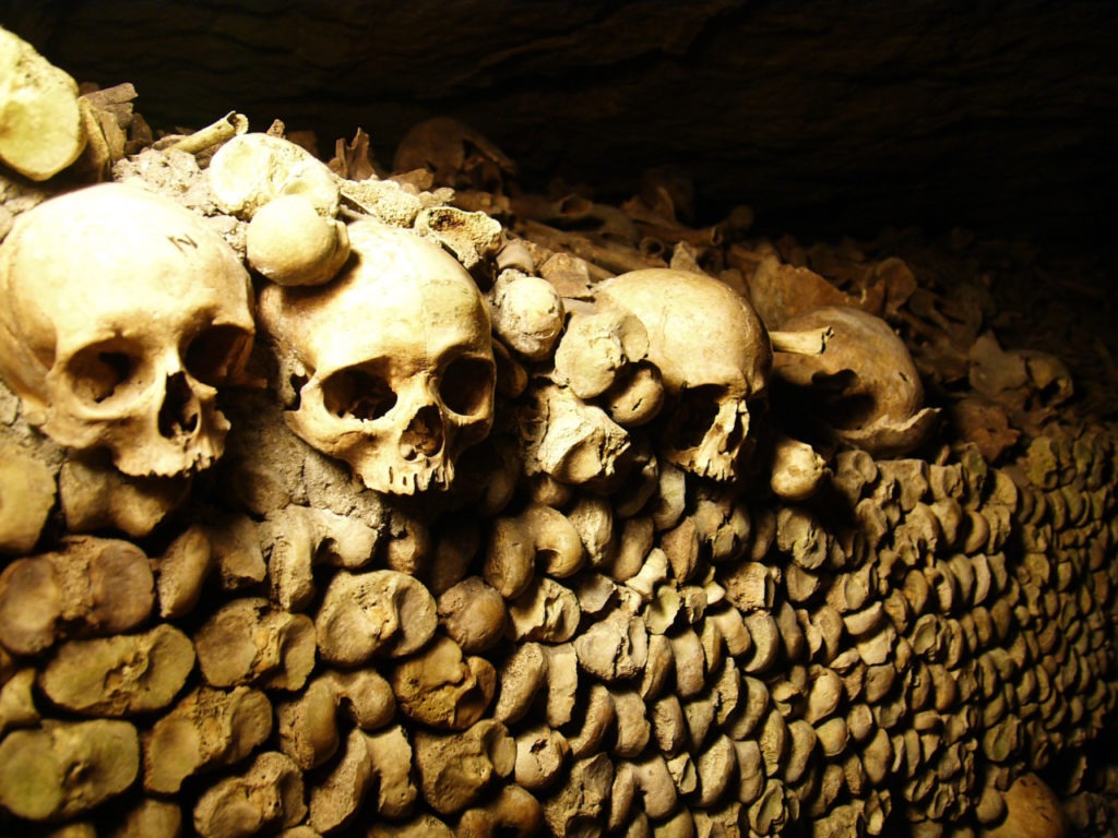 Dans les catacombes de Paris