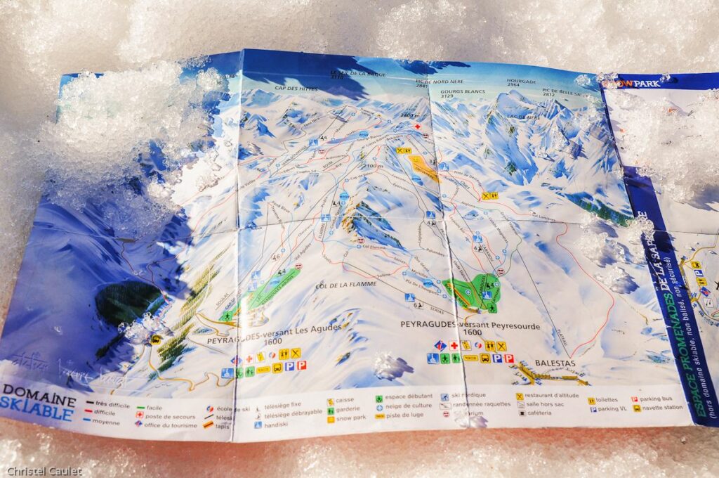 Carte de la station de ski