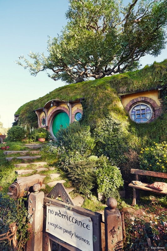Maison de hobbit en Nouvelle zélande