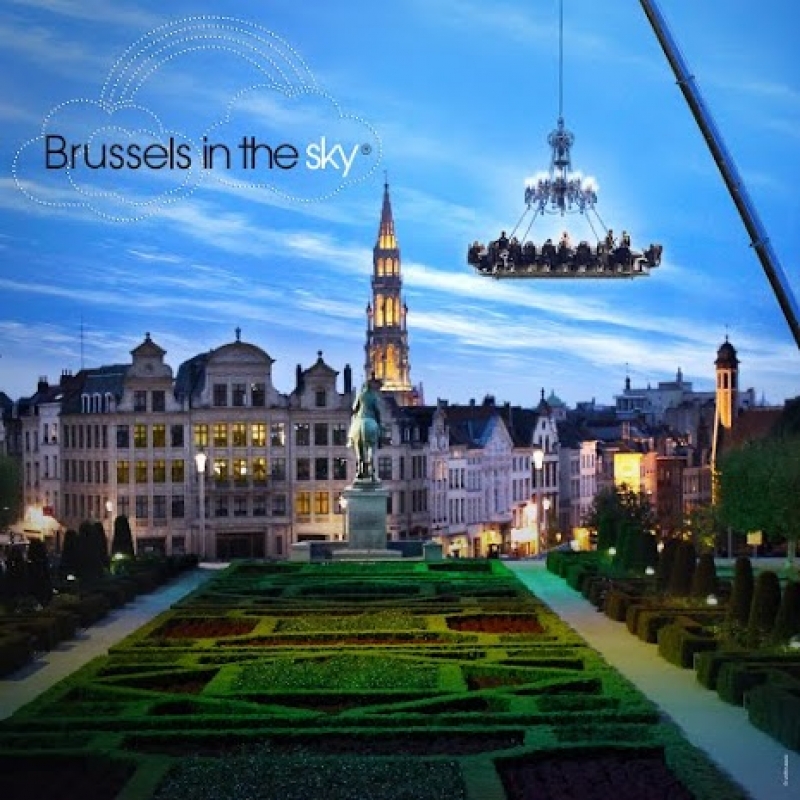 Manger dans le ciel de Bruxelles