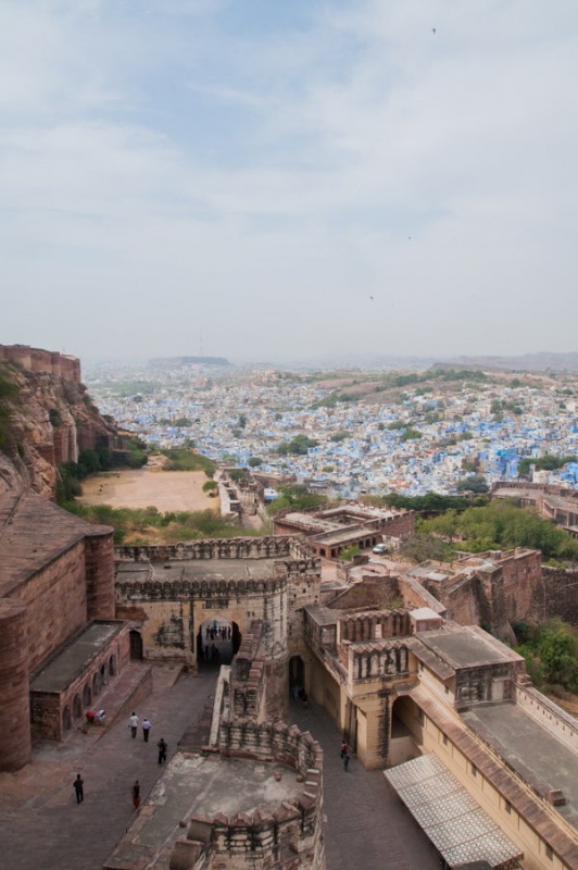 3 niveaux de protection pour le fort de Jodhpur en Inde