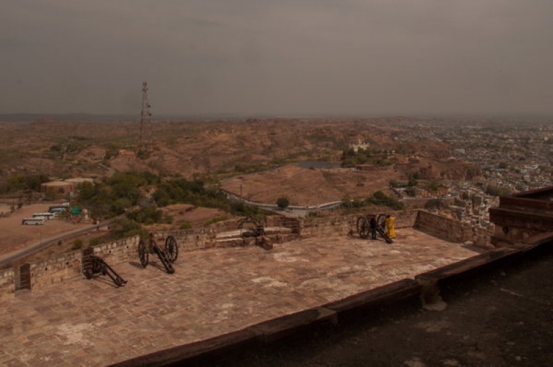 La place aux canons de Jodhpur en Inde
