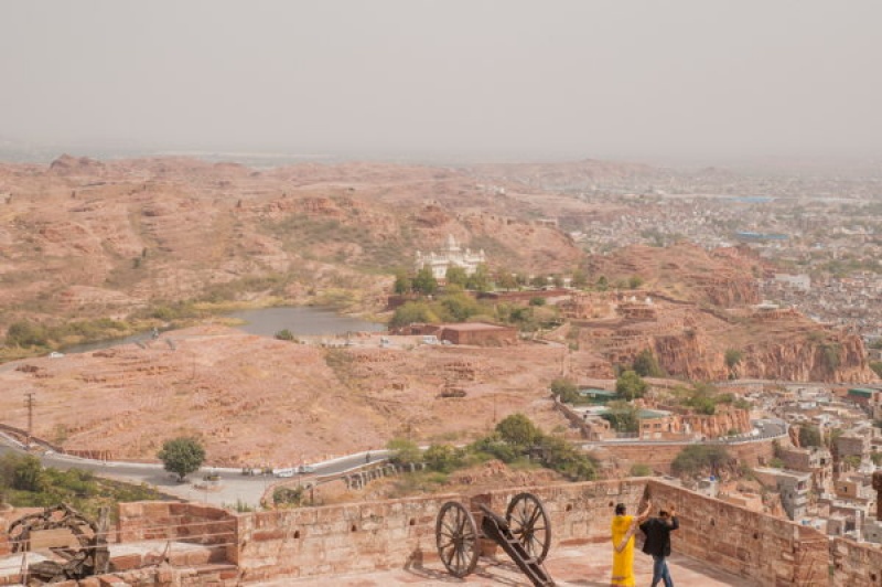 Vue sur les extérieurs de la ville de Jodhpur en Inde