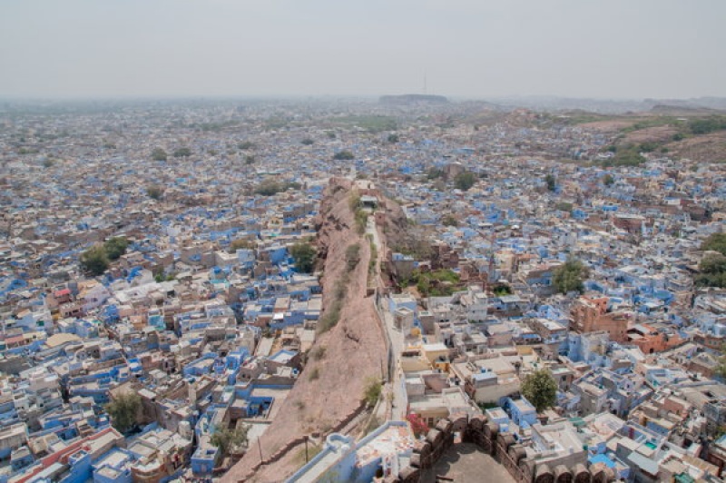 La ville bleue de Jodhpur en Inde