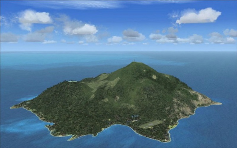 L'île de Saba dans les Caraïbes