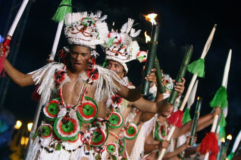 Danse traditionnelle à Papeete