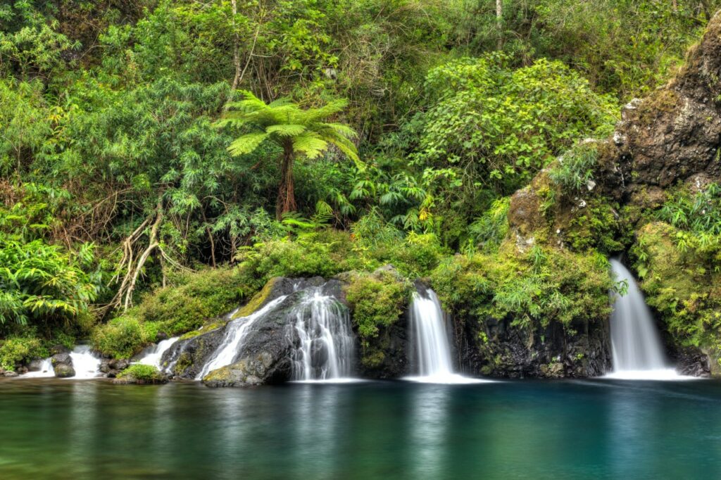 Cascades du Trou noir, Langevin , grand galet, Reunion island