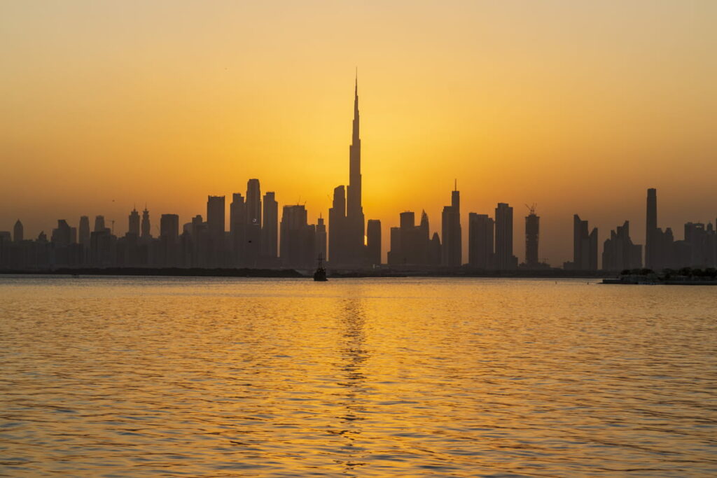 Vue panoramique sur Dubai