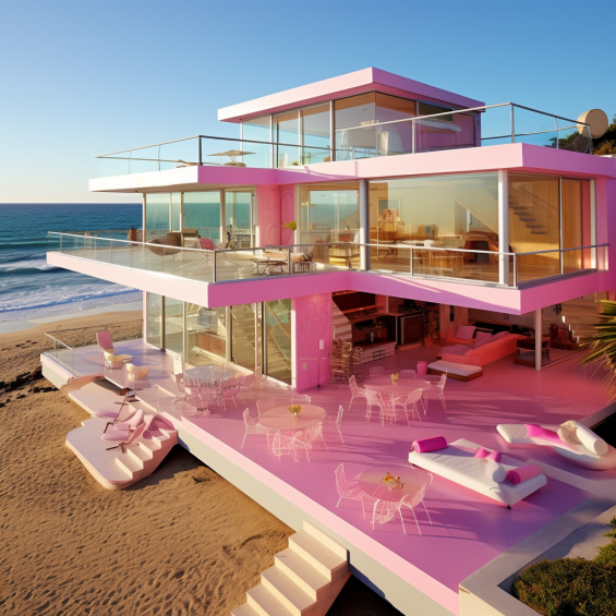 The Barbie Malibu Dreamhouse (Malibu, Californie) :