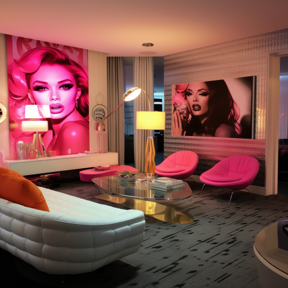 The Barbie Suite at The Palms Casino Resort (Las Vegas, États-Unis) 