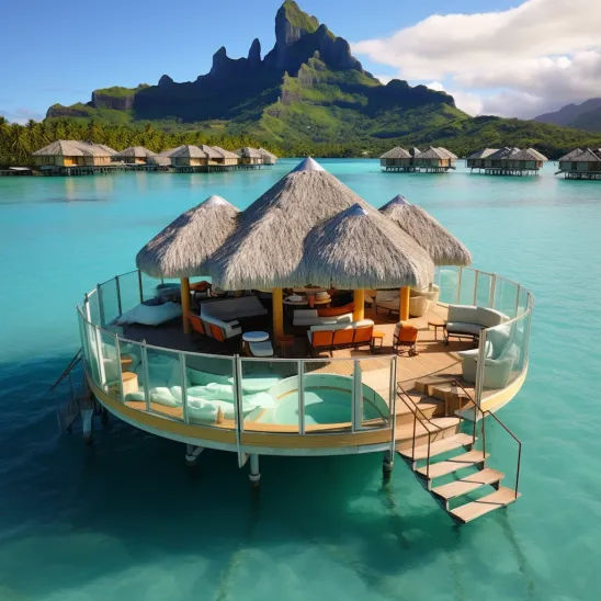 The Floating Oasis, Bora Bora, Polynésie Française 