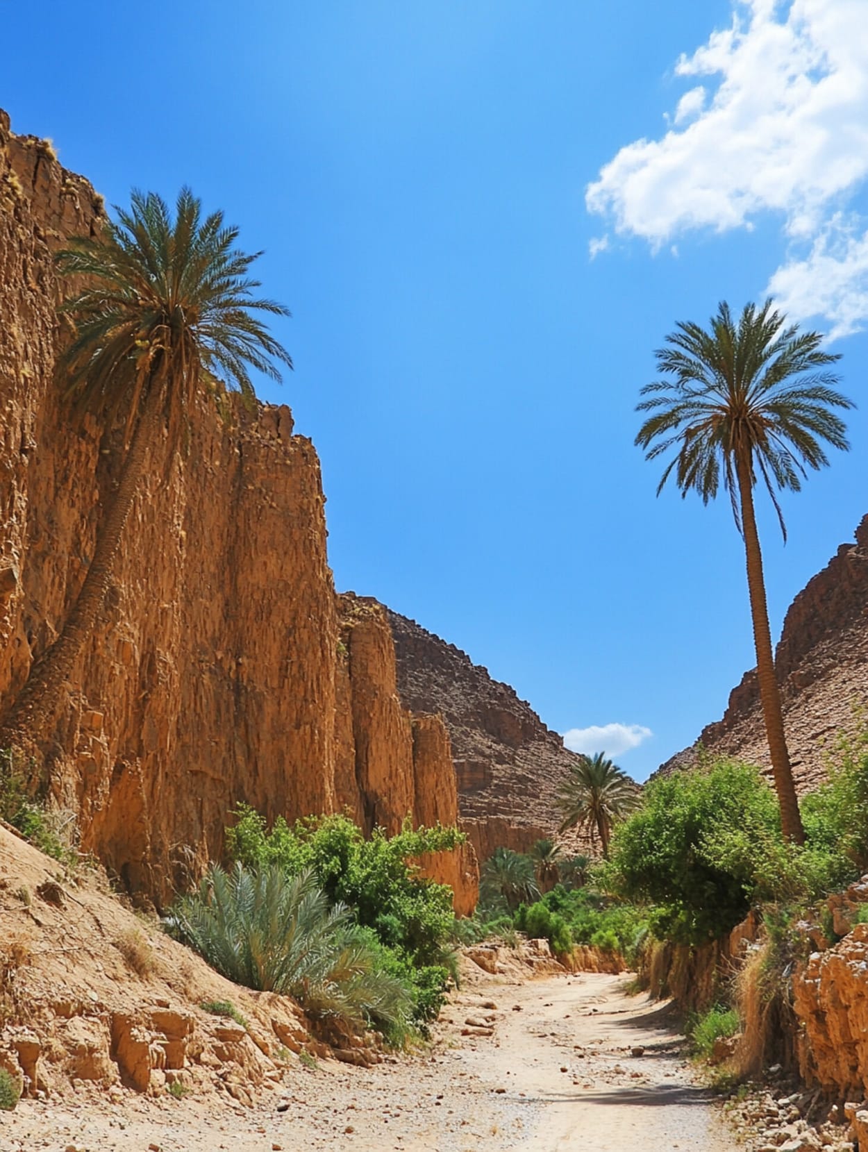 paysage du désert marocain entre Errachidia et Ouarzazate