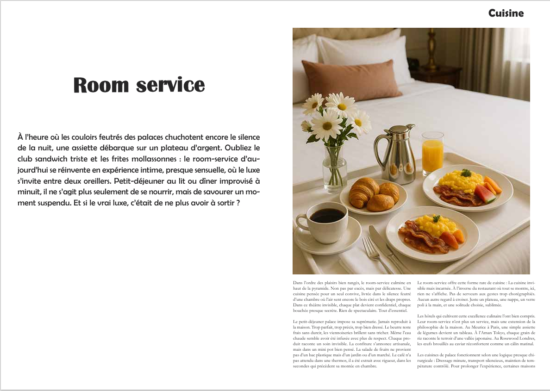 Room service en palace