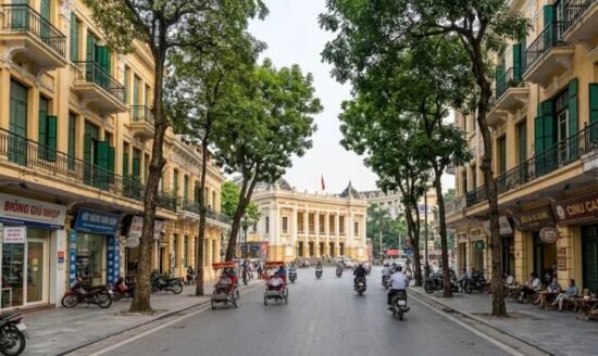 quartier français à Hanoi