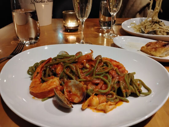 linguine aux crevettes