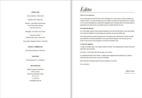 ours - édito