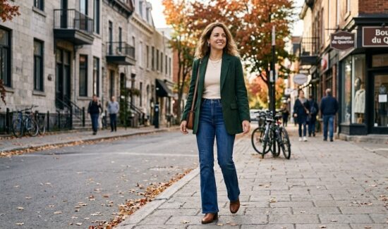 look jean flare et débardeur avec veste