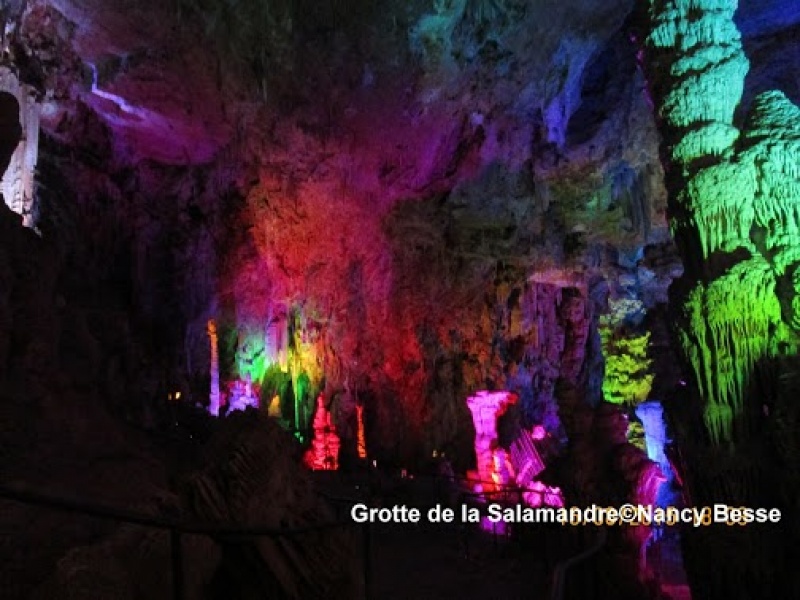 Découvrir les stalactites de la grotte de la Salamandre